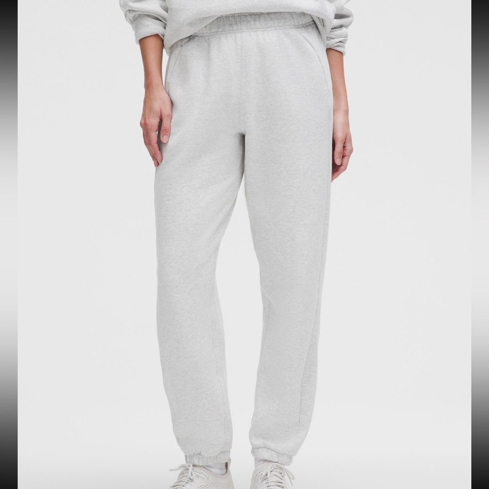 Lululemon Heathered Core Ultra Light Grey Scuba Mid Rise Oversized Jogger